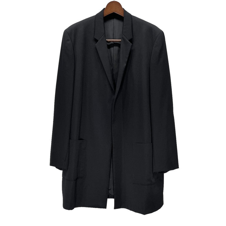 Yohji Yamamoto 99AW Wool Gabardine Buttonless Long Size M