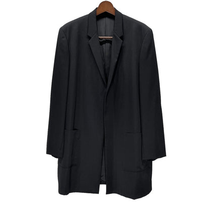 Yohji Yamamoto 99AW Wool Gabardine Buttonless Long Size M