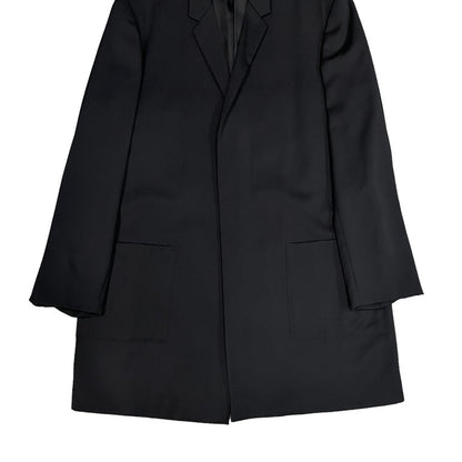 Yohji Yamamoto 99AW Wool Gabardine Buttonless Long Size M