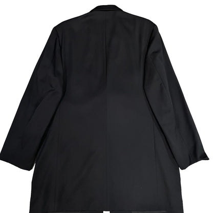 Yohji Yamamoto 99AW Wool Gabardine Buttonless Long Size M
