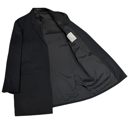 Yohji Yamamoto 99AW Wool Gabardine Buttonless Long Size M