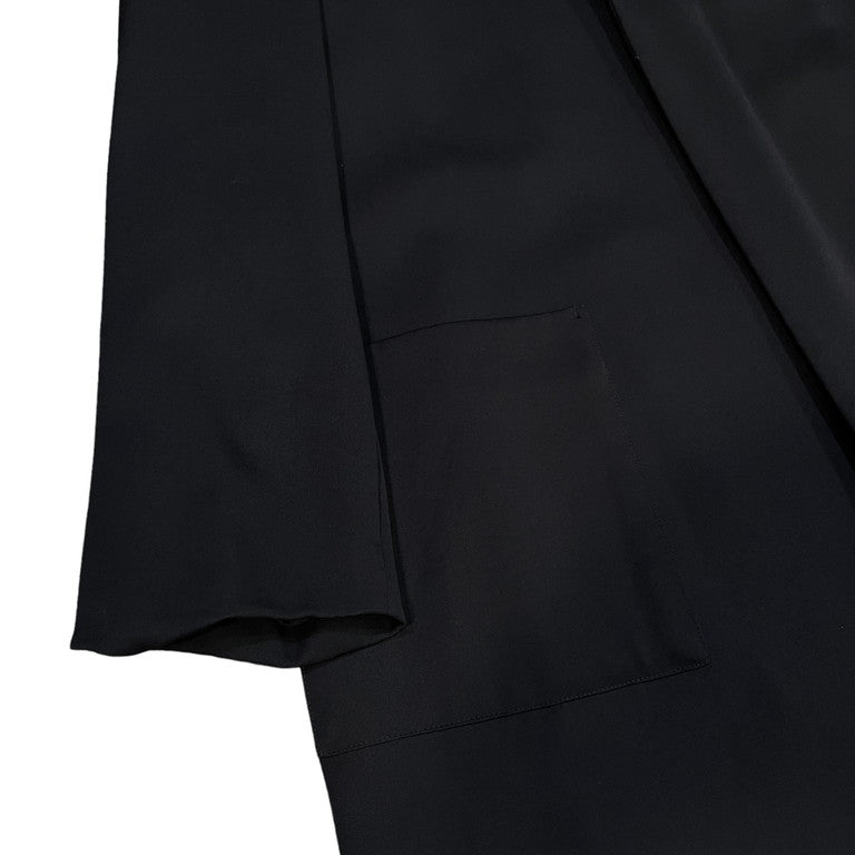 Yohji Yamamoto 99AW Wool Gabardine Buttonless Long Size M