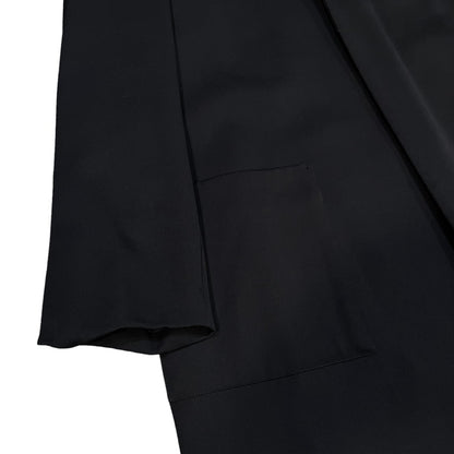 Yohji Yamamoto 99AW Wool Gabardine Buttonless Long Size M