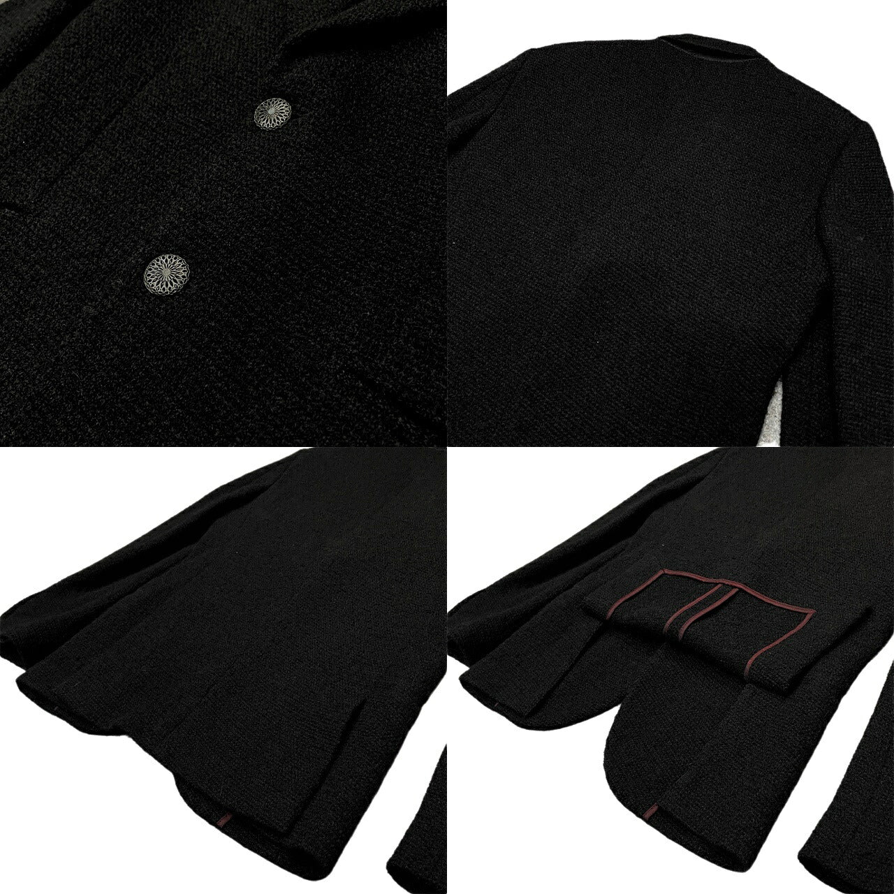 Maurizio Miri KEANU Bamboo Blend Peak Lapel Blazer Size 46