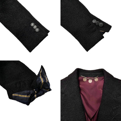 Maurizio Miri KEANU Bamboo Blend Peak Lapel Blazer Size 46