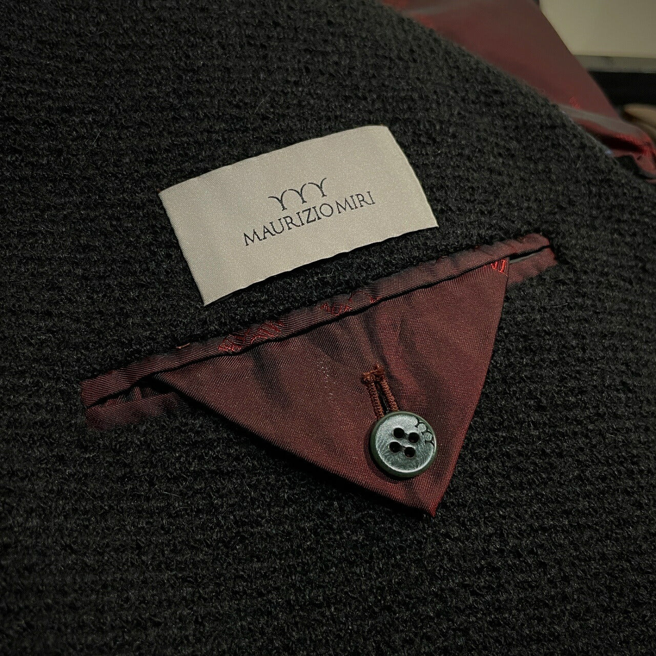 Maurizio Miri KEANU Bamboo Blend Peak Lapel Blazer Size 46