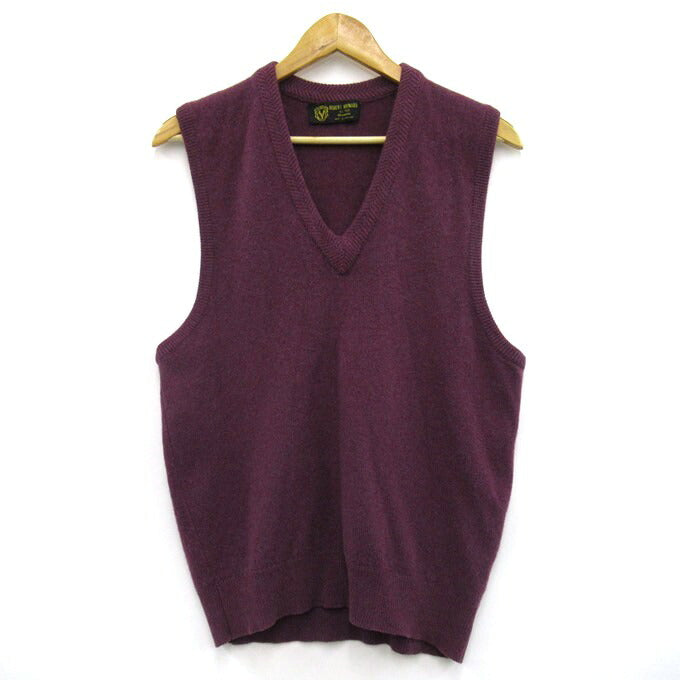 ROBERT MAYNARD Cashmere Vest Purple Size 40