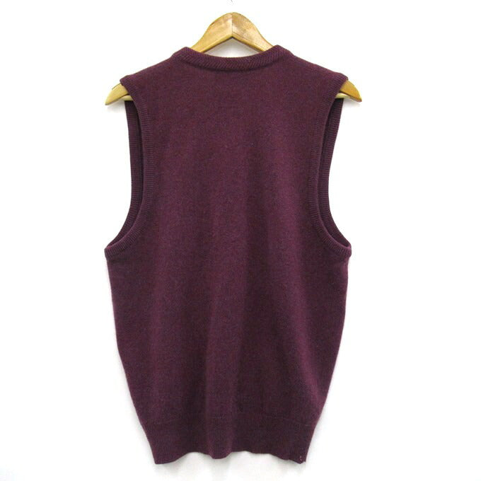 ROBERT MAYNARD Cashmere Vest Purple Size 40