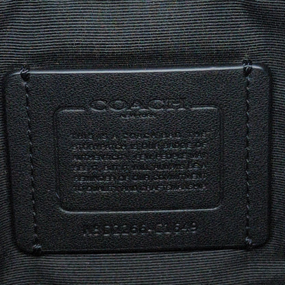 Coach Signature Pattern Leather Shoulder Bag