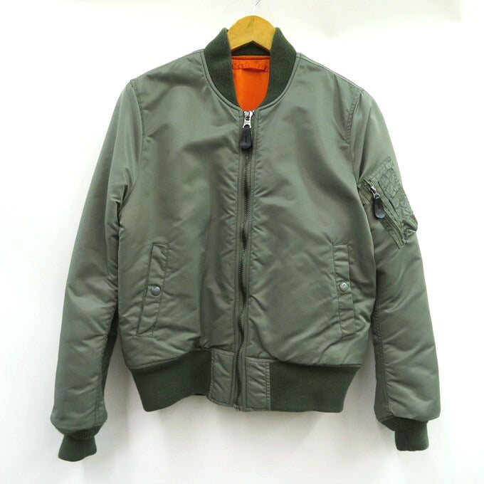 WIND AND SEA Reversible MA-1 Bomber Khaki/Orange Size M