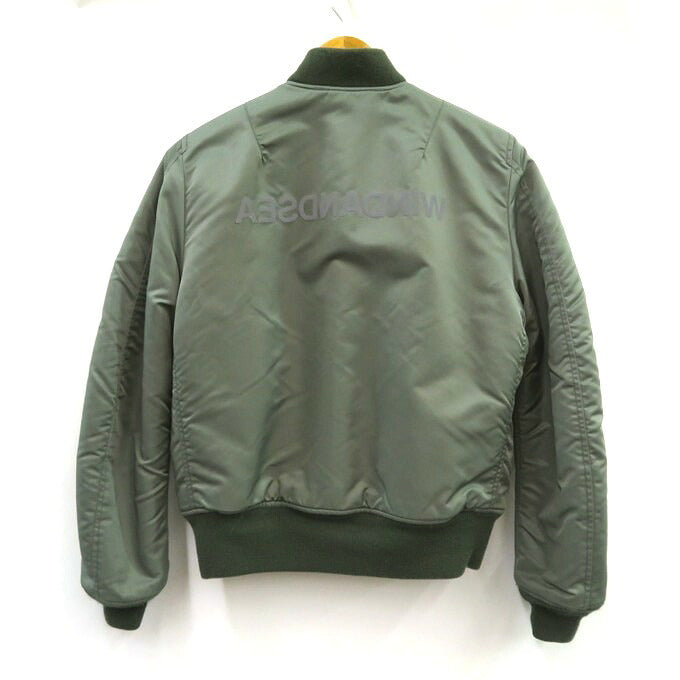 WIND AND SEA Reversible MA-1 Bomber Khaki/Orange Size M