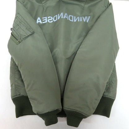 WIND AND SEA Reversible MA-1 Bomber Khaki/Orange Size M