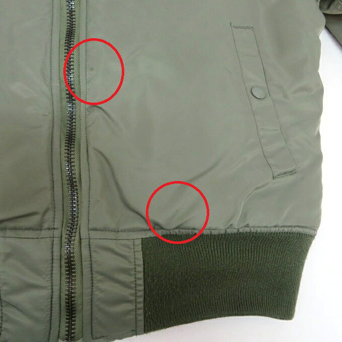 WIND AND SEA Reversible MA-1 Bomber Khaki/Orange Size M