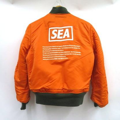 WIND AND SEA Reversible MA-1 Bomber Khaki/Orange Size M