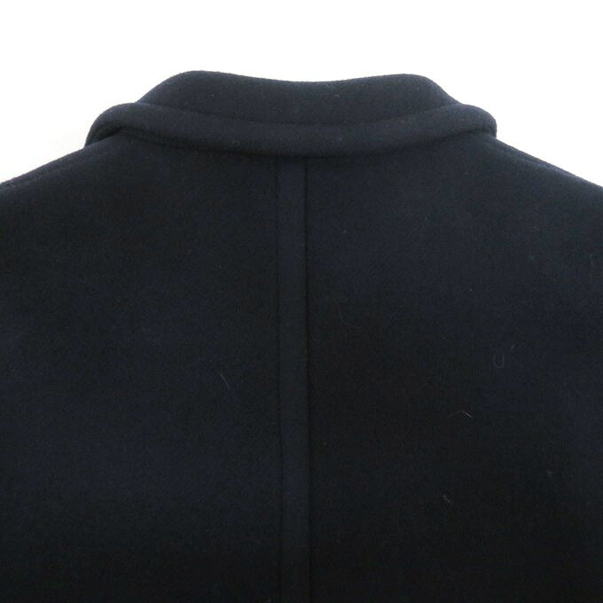 MACPHEE Pile Melton Oversize Coat Navy