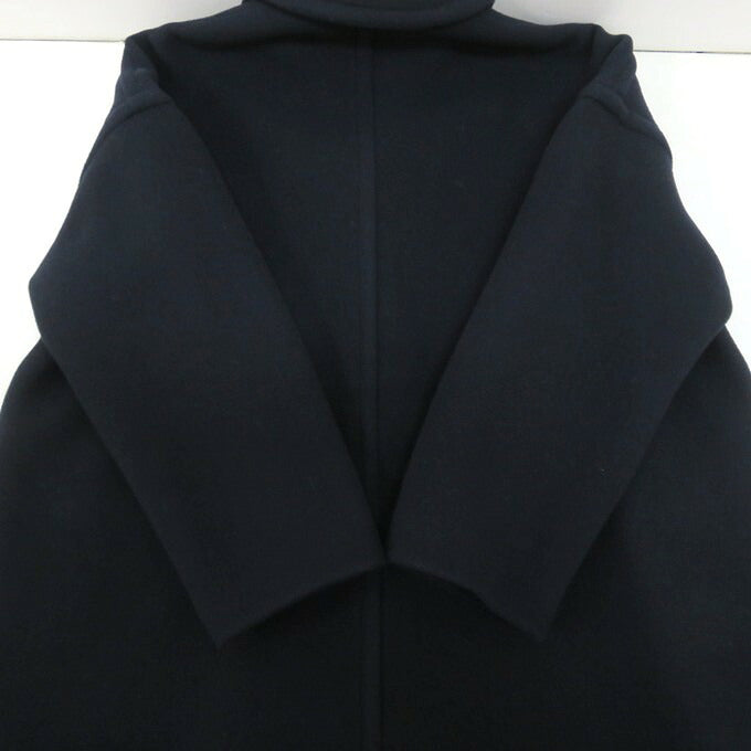 MACPHEE Pile Melton Oversize Coat Navy