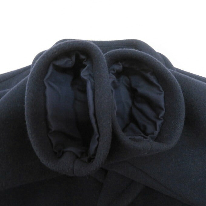 MACPHEE Pile Melton Oversize Coat Navy