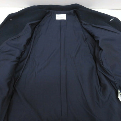 MACPHEE Pile Melton Oversize Coat Navy