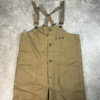 U.S.NAVY U.S.N 40s Vintage Deck Pants Green Size L