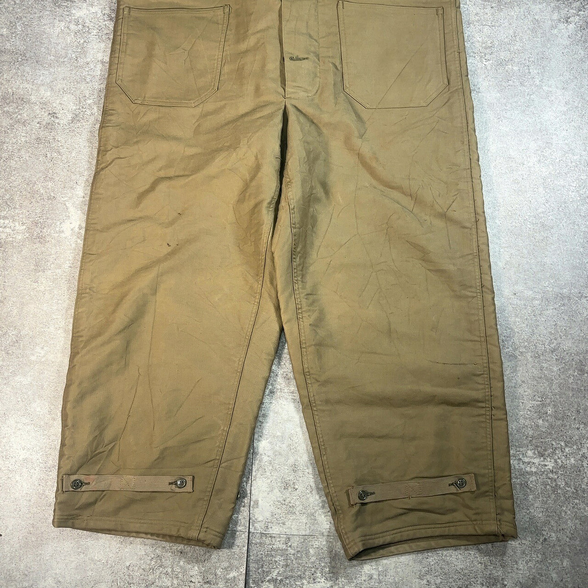 U.S.NAVY U.S.N 40s Vintage Deck Pants Green Size L