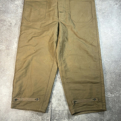 U.S.NAVY U.S.N 40s Vintage Deck Pants Green Size L