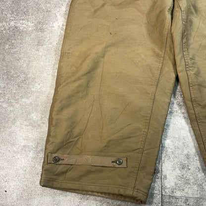 U.S.NAVY U.S.N 40s Vintage Deck Pants Green Size L