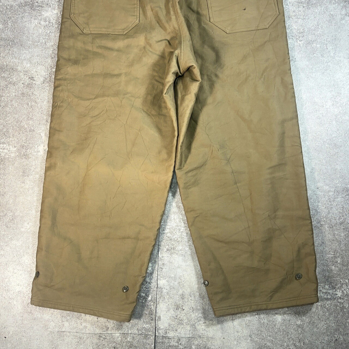 U.S.NAVY U.S.N 40s Vintage Deck Pants Green Size L