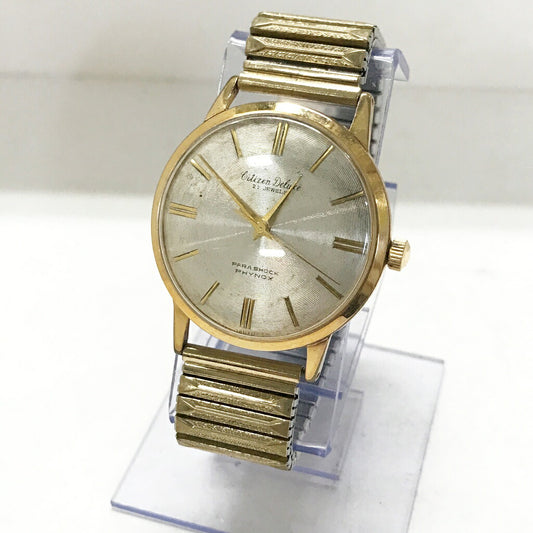 CITIZEN deluxe Para Shock Phynox Tone Watch Size ONE SIZE