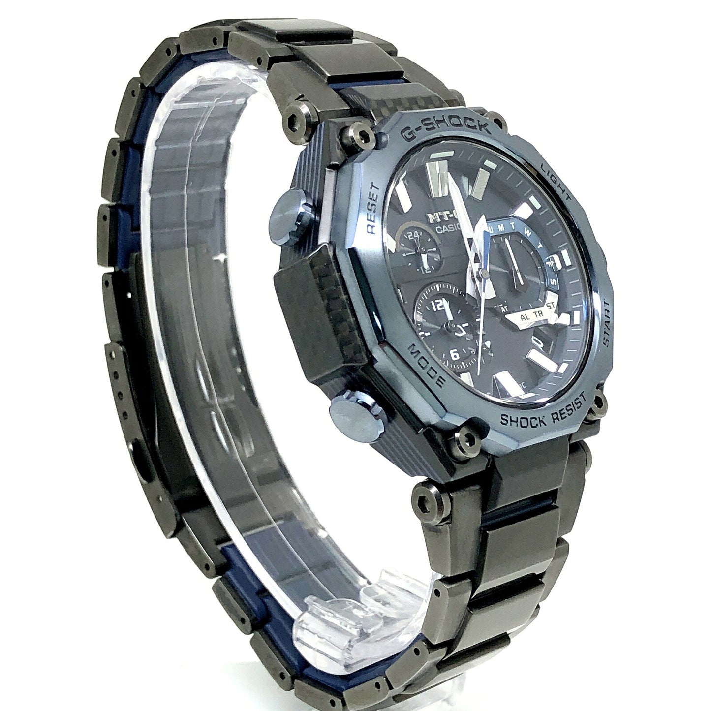 G-SHOCK MT-G Black Blue Tough Analog Watch Size ONE SIZE