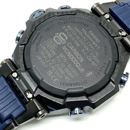 G-SHOCK MT-G Black Blue Tough Analog Watch Size ONE SIZE