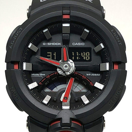 G-SHOCK GA-500 Wide Face Ana-Digi Black Red Watch Size ONE SIZE