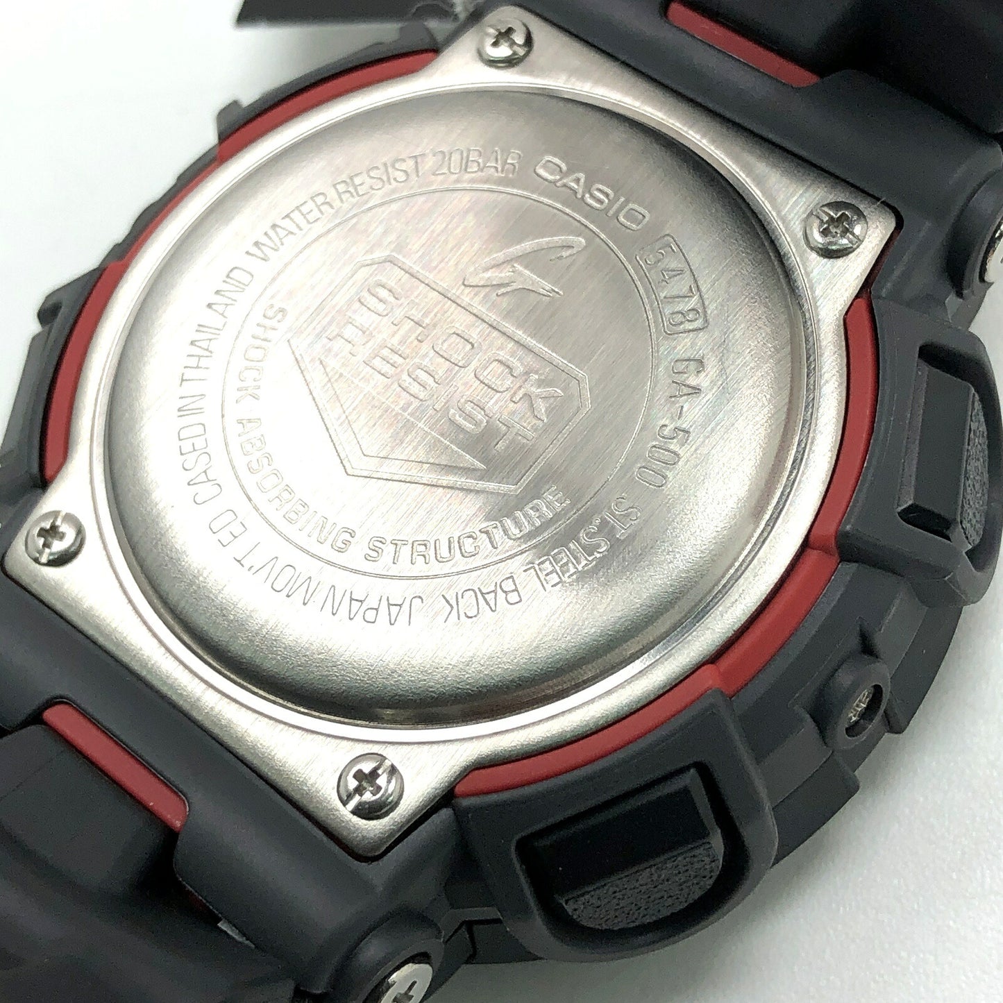 G-SHOCK GA-500 Wide Face Ana-Digi Black Red Watch Size ONE SIZE