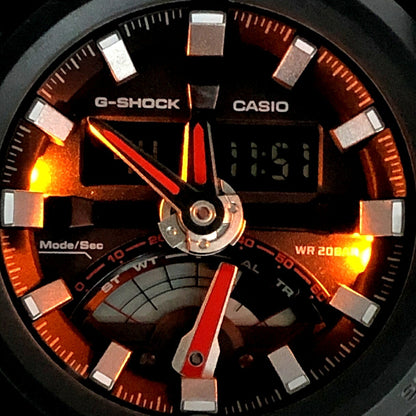 G-SHOCK GA-500 Wide Face Ana-Digi Black Red Watch Size ONE SIZE