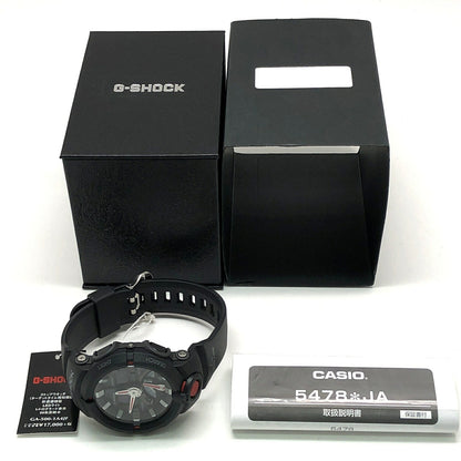 G-SHOCK GA-500 Wide Face Ana-Digi Black Red Watch Size ONE SIZE