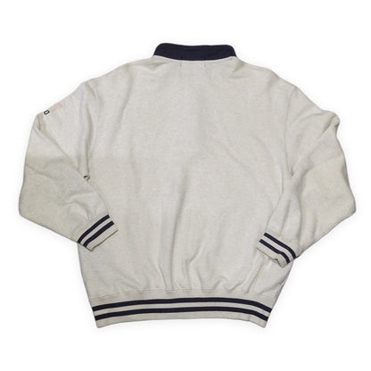 POLO SPORT 90's USA Print Half-Zip Sweatshirt Size XL