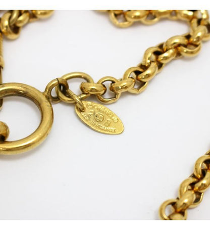CHANEL Vintage Gold 5P Coco Mark Long Necklace Size ONE SIZE