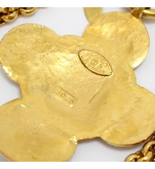 CHANEL Vintage Gold 5P Coco Mark Long Necklace Size ONE SIZE