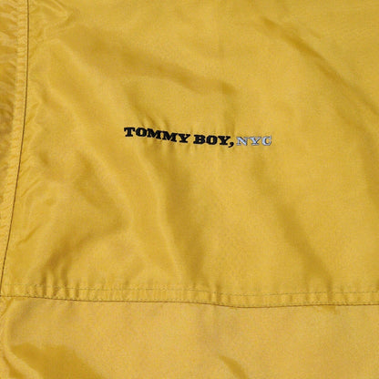 TOMMY BOY RECORDS 90s Nylon Back Logo Print Jacket Size L