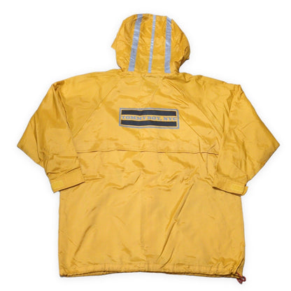 TOMMY BOY RECORDS 90s Nylon Back Logo Print Jacket Size L