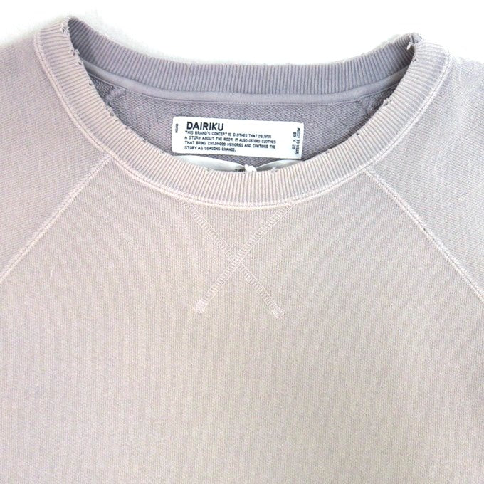 DAIRIKU 25SS Vintage Oversized Sweatshirt Purple Size M