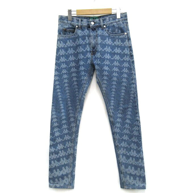 DANILO PAURA x KAPPA All-Over Pattern Jeans Indigo Size 30