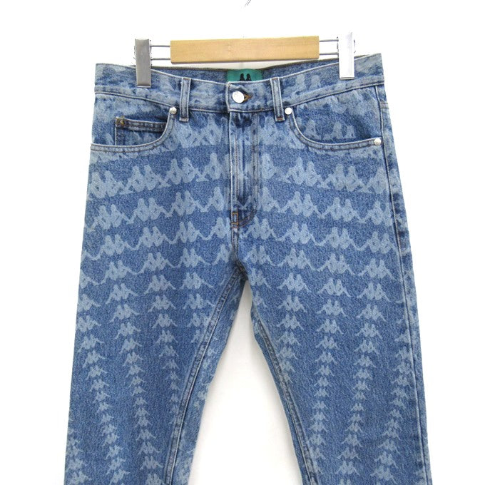 DANILO PAURA x KAPPA All-Over Pattern Jeans Indigo Size 30