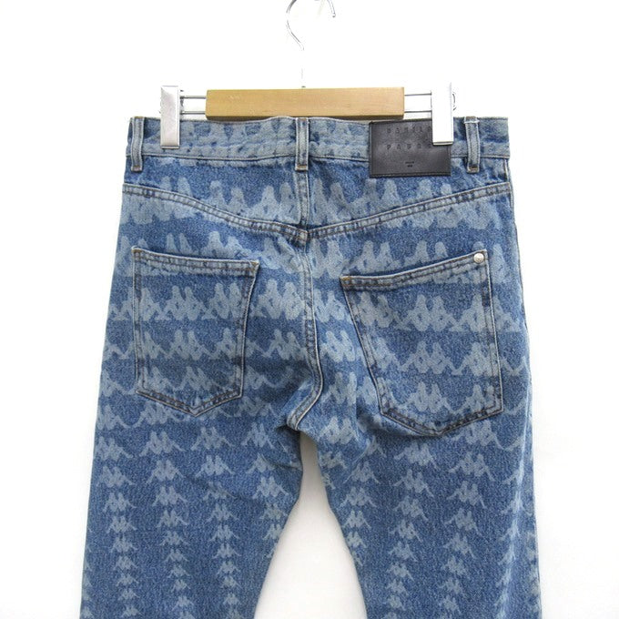 DANILO PAURA x KAPPA All-Over Pattern Jeans Indigo Size 30