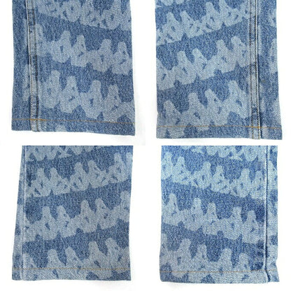 DANILO PAURA x KAPPA All-Over Pattern Jeans Indigo Size 30