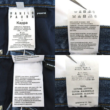 DANILO PAURA x KAPPA All-Over Pattern Jeans Indigo Size 30