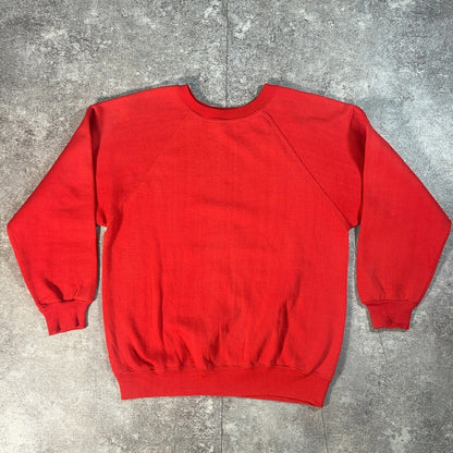 Vintage 70s Red ARKANSAS Raglan College Sweatshirt Size M