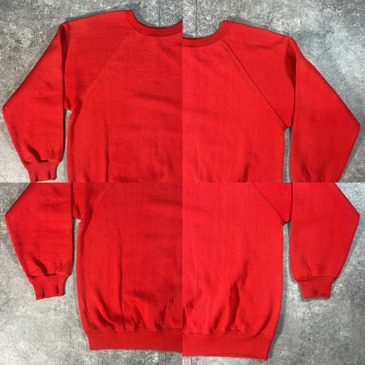 Vintage 70s Red ARKANSAS Raglan College Sweatshirt Size M