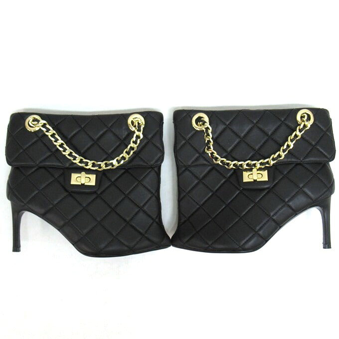 Maison MIHARA YASUHIRO 15FW Quilted Pin Boots Black Size 37
