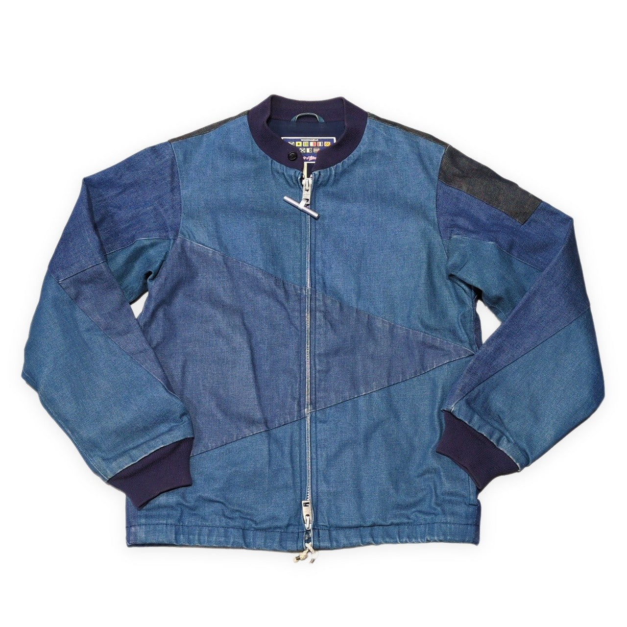 N.HOOLYWOOD x MIGHTY-MAC Patchwork Denim Jacket Blue Size S