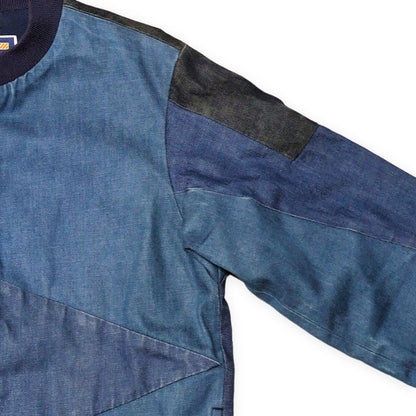 N.HOOLYWOOD x MIGHTY-MAC Patchwork Denim Jacket Blue Size S